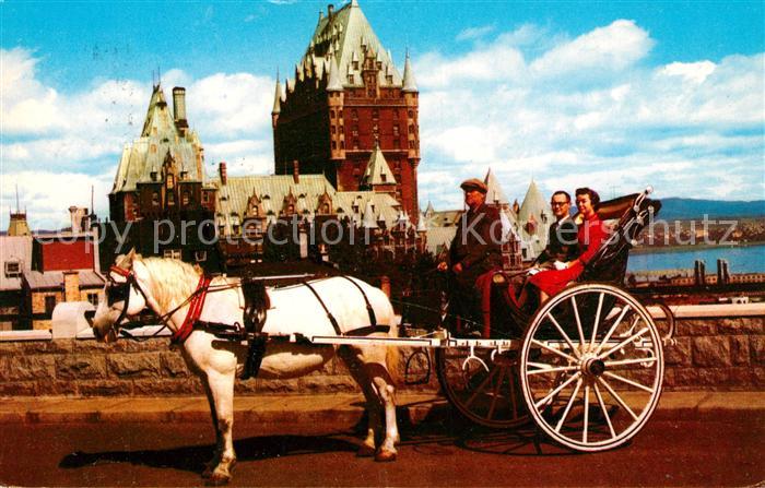 Pferdekutschen Caleche Cap Diamant Quebec Canada