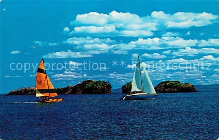 Segelboote Dalhousie New Brunswick Bay of Chaleur Bon Ami Rocks Canada