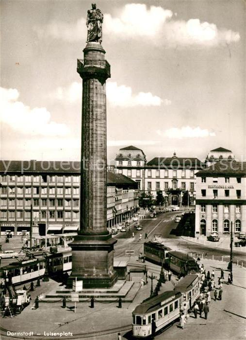 Strassenbahn Darmstadt Luisenplatz Deutsche Bank