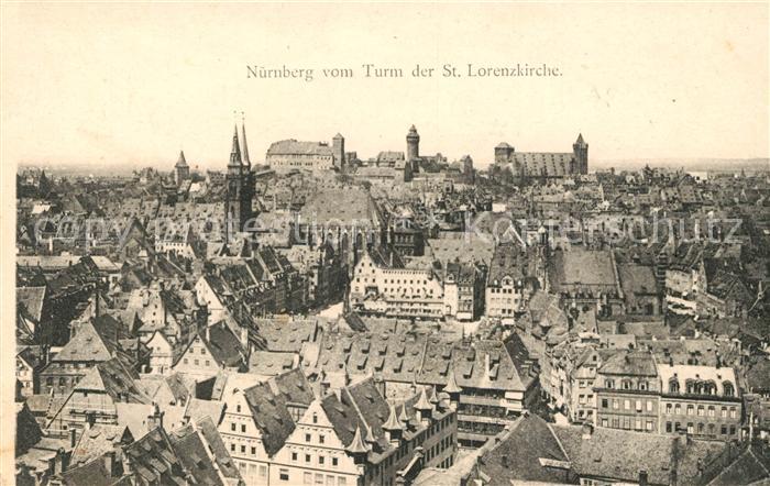 Nuernberg Blick vom Turm St. Lorenzkirche
