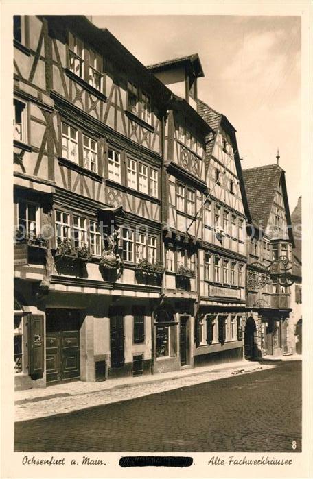Ochsenfurt Alte Fachwerkhaeuser
