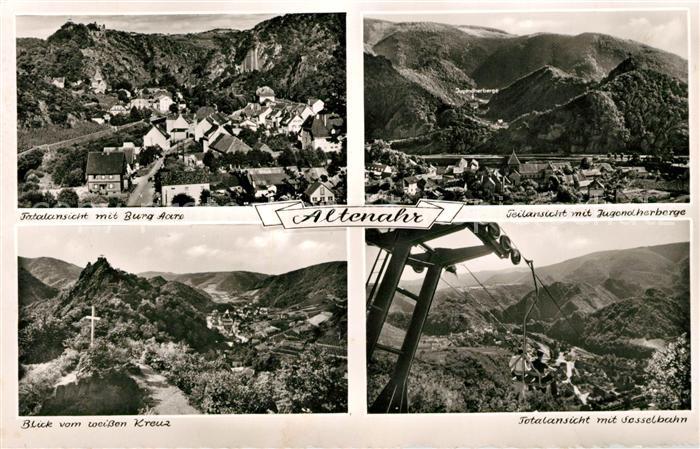 Altenahr Burg Aare Sesselbahn Jugendherberge