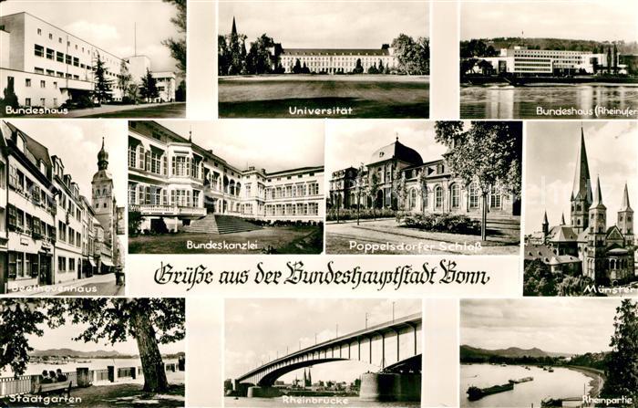 Bonn Rhein Muenster Beethovenhaus Bundeshaus Universitaet