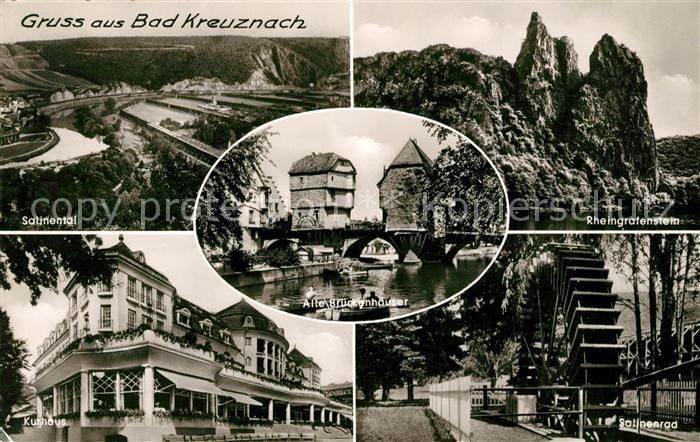 Bad Kreuznach Alte Brueckenhaeuser Rheingrafenstein Kurhaus