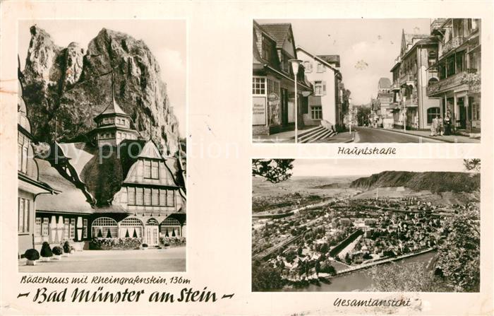 Bad Muenster Stein Ebernburg Hauptstrasse Baederhaus Rheingrafenstein