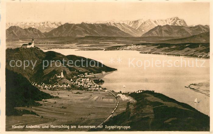 Andechs Kloster Herrsching Ammersee Zugspitzgruppe