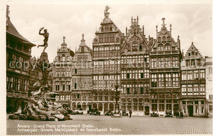 Anvers Antwerpen Grand Place Monument Brabo