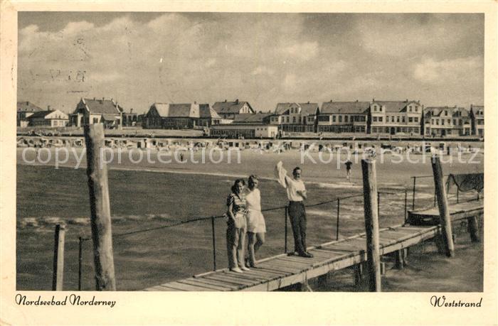 Norderney Nordseebad Weststrand