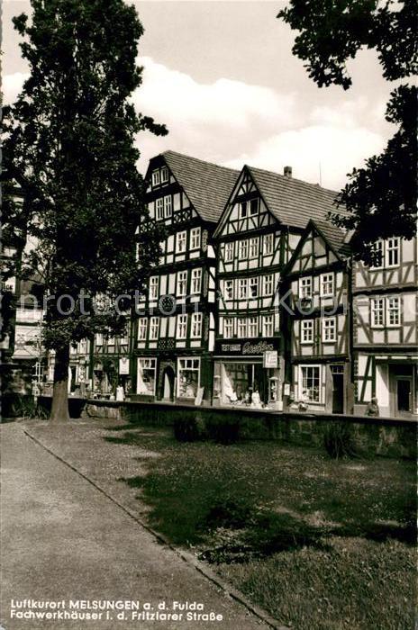 Melsungen Fulda Fachwerkhaeuser Fritzlarer Strasse