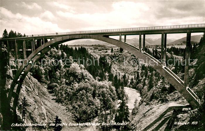 Rottenbuch Oberbayern Echelsbacherbruecke Eisenbetonbruecke