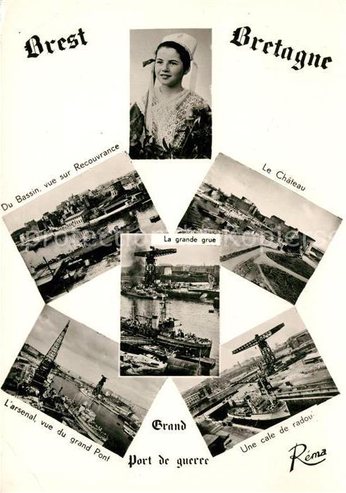 Brest 29 Chateau grande grue Bassin Recouvrance