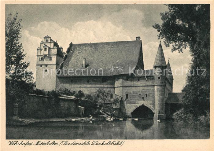 Dinkelsbuehl Wehrhaftes Mittelalter Stadtmuehle