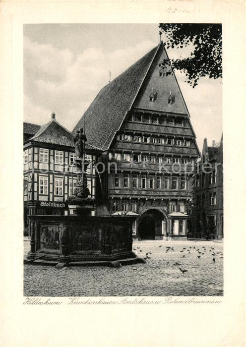 Hildesheim Knochenhauer Amtshaus Rolandbrunnen