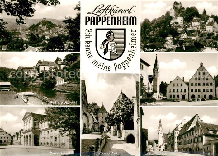 Pappenheim Mittelfranken Marktplatz Burg Schloss
