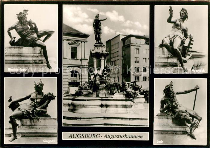 Augsburg Augustusbrunnen Werloch Singold