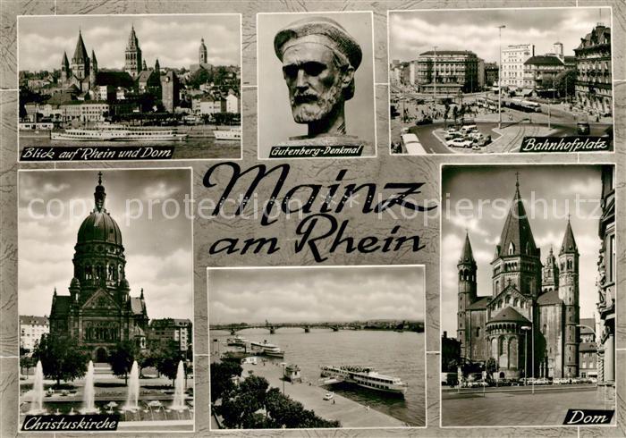 Mainz Rhein Dom Bahnhofplatz Christuskirche