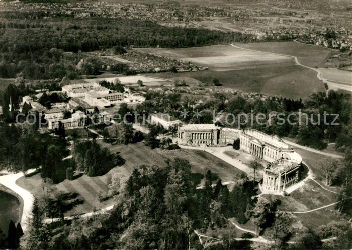 Wilhelmshoehe Kassel Fliegeraufnahme Schloss Gewaechshaus
