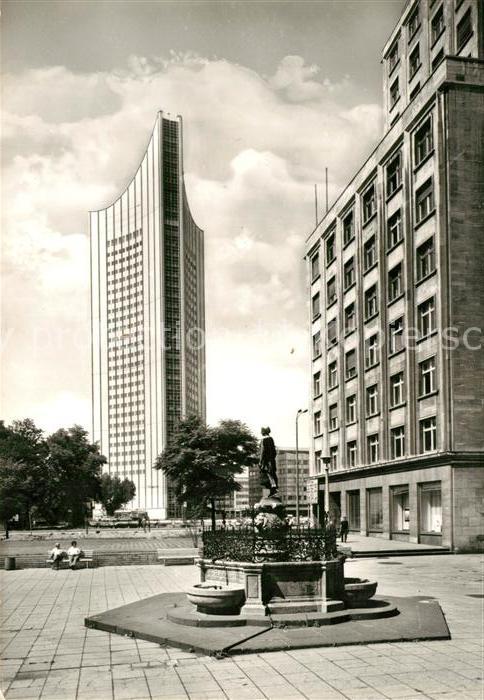 LEIPZIG Sachsen Moegdebrunnen Universitaetsgebaeude