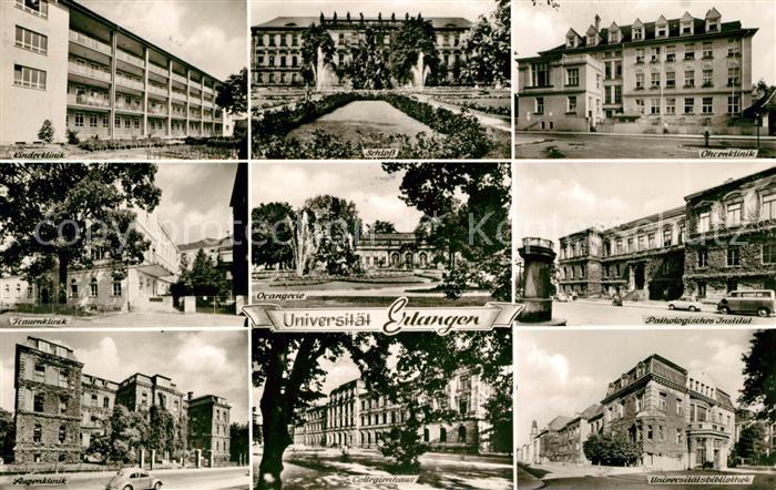 ERLANGEN Bayern Universitaetskliniken Schloss Orangerie Bibliothek