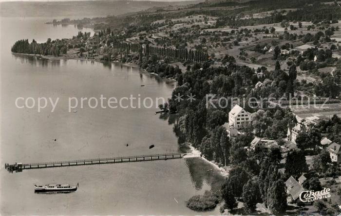 Gaienhofen Christliche Internatschule Schloss Gaienhofen Fliegeraufnahme