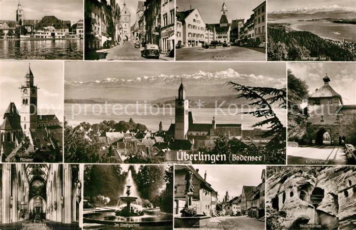 ueberlingen Bodensee Schifflaende Franziskanertor Hofstatt ueberlinger See Muens