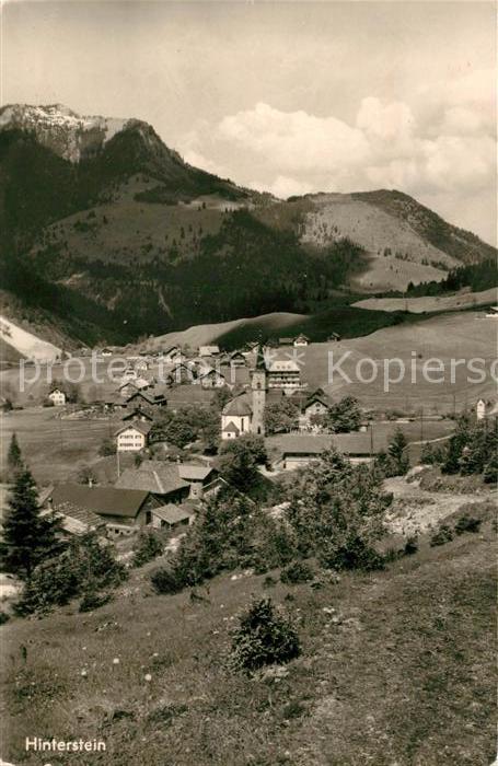 Hinterstein Bad Hindelang Panorama mit Imberger Horn Allgaeuer Alpen