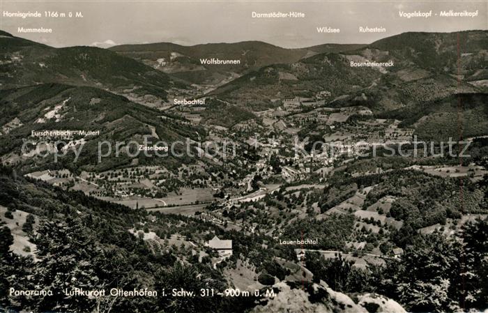 Ottenhoefen Schwarzwald Panorama Luftkurort