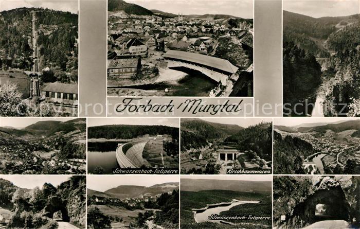 Forbach Baden Panorama Murgtal Schwarzenbach Talsperre Kraftwerk Kirschbaumwasen