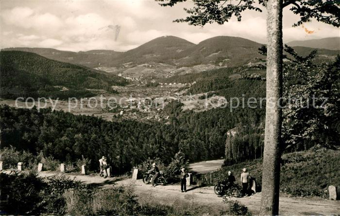Schwarzwaldhochstrasse Panorama Blick auf Lichtenau Baden Bade