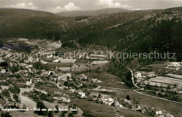 Heiligkreuzsteinach Panorama Blick von der Dr Feucht Bank