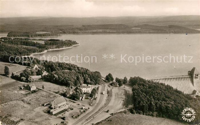 Moehnetalsperre Fliegeraufnahme