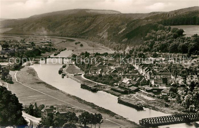 Bodenwerder Jod Solbad an der Weser Fliegeraufnahme