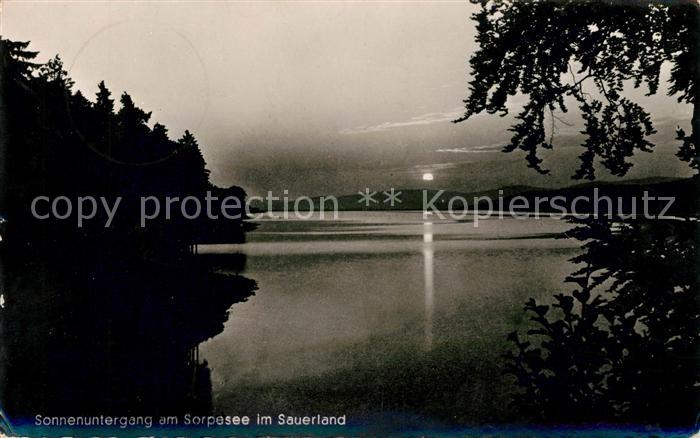 Sorpesee Sauerland Sonnenuntergang am See
