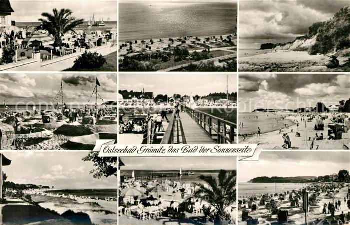 Groemitz Ostseebad Bad der Sonnenseite Strand Promenade Steilkueste Seebruecke
