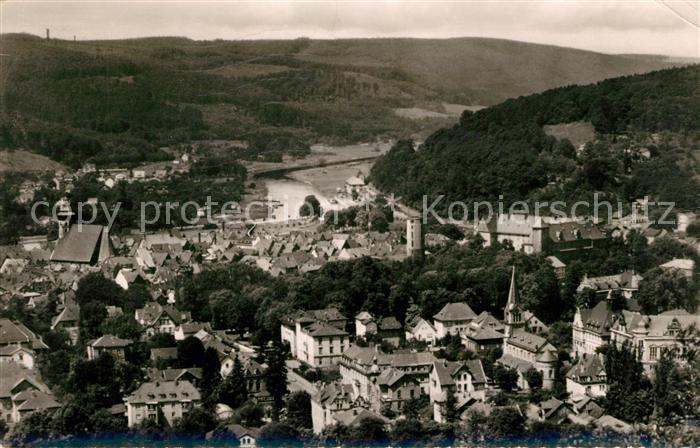 Hann. Muenden Panorama Blick ins Wesertal