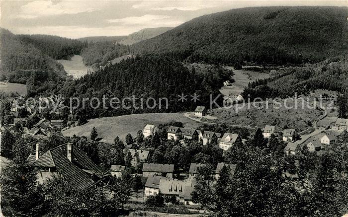 Bad Grund Panorama Schoenhofsblick 100 Jahre Kur- und Heilbad