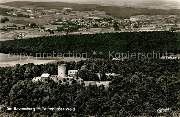 Burg Ravensburg Teutoburger Wald Fliegeraufnahme