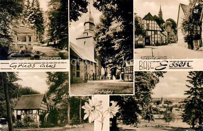 Bad Essen Trinkbrunnen Kirchplatz Kirche Bahnhofstrasse Alte Muehle Blumen