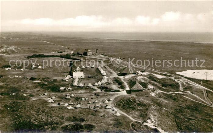 Langeoog Nordseebad Jugendherberge mit Zeltplatz Fliegeraufnahme