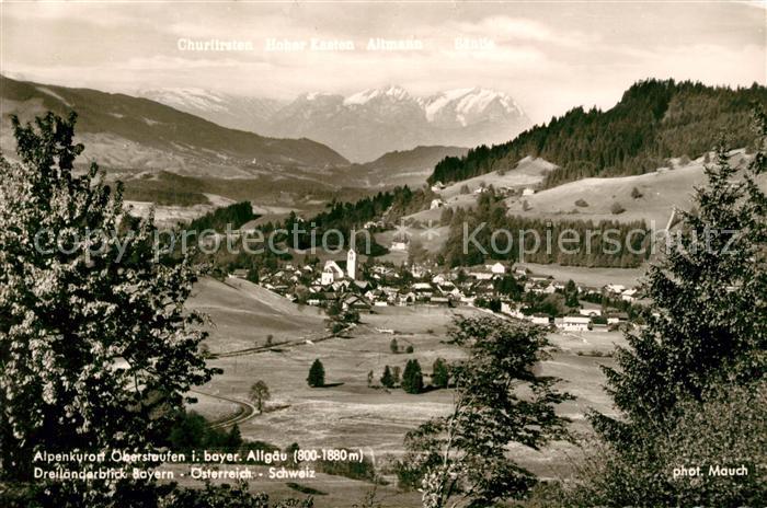 Oberstaufen Panorama Dreilaenderblick Bayern oesterreich Schweiz