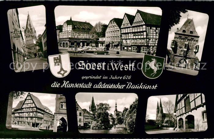 Soest Arnsberg Hansestadt altdeutscher Baukunst Fachwerkhaeuser Altstadt