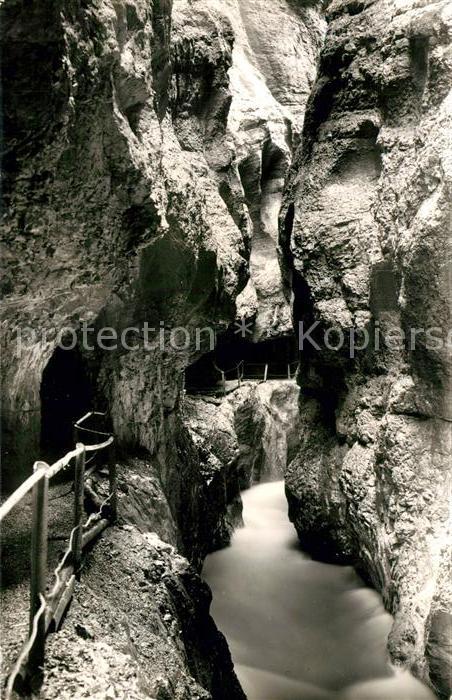 GARMISCH-PARTENKIRCHEN Bayern Partnachklamm Schlucht Felsen