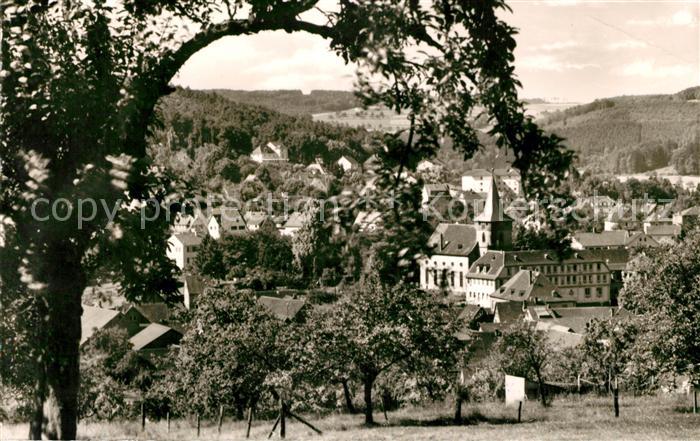 Bad Koenig Odenwald Ortsansicht mit Kirche