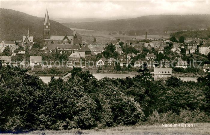 Neheim-Huesten Ortsansicht mit Kirche