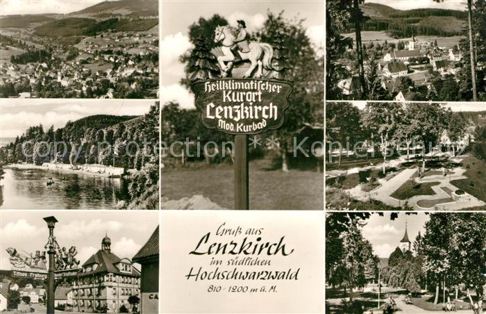 Lenzkirch Hochschwarzwald BW Wegweiser Park Minigolf See Fliegeraufnahme