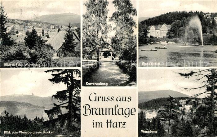 Braunlage Blick auf den Wurmberg Kurverwaltung Gondelteich Brockenblick