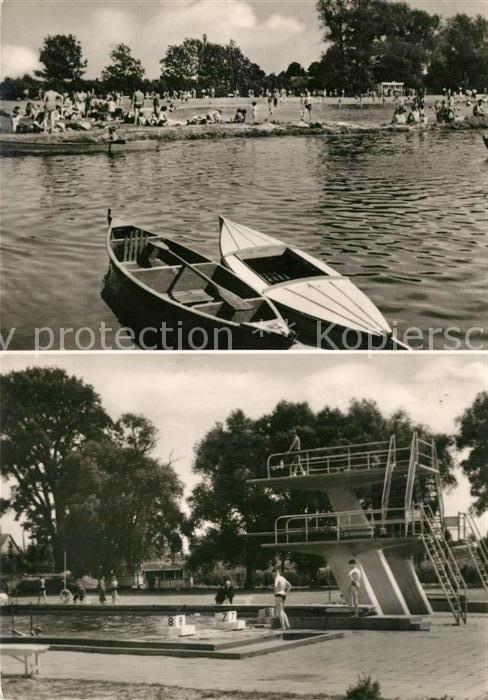 Muehlhausen Thueringen Bad der Sozialistischen Jugend Badestrand Sprungturm