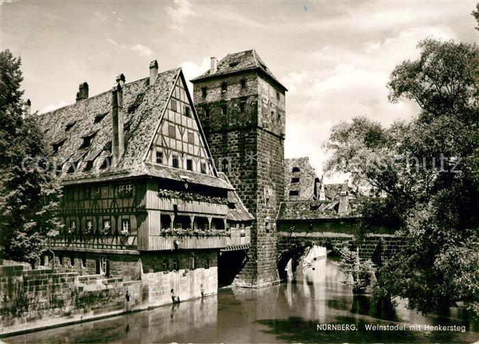 Nuernberg Weinstadel mit Henkersteg