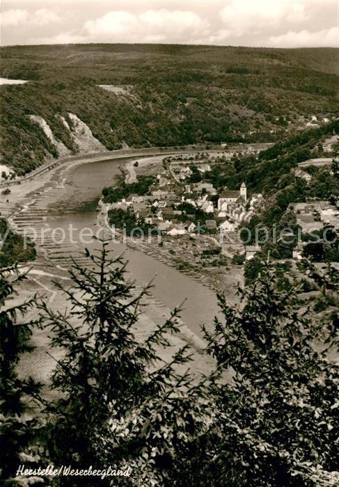 Herstelle Weser Panorama Wesertal