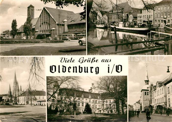 Oldenburg Niedersachsen Bahnhof Kanal Kirche Schloss